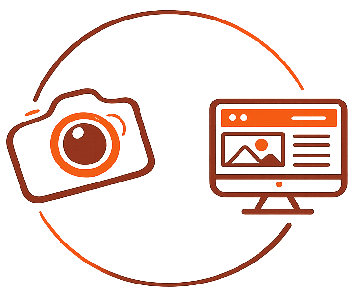 Image avec photographie et site internet représentés