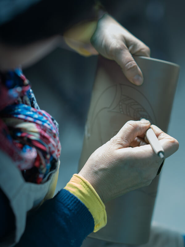 Geste métier potier la luciole pierreclos